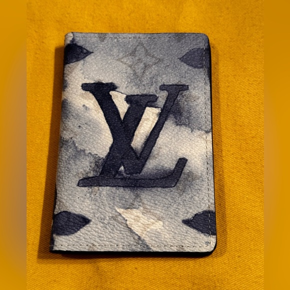 LV Blue Watercolor Pocket Oraganizer - Picture 1 of 5